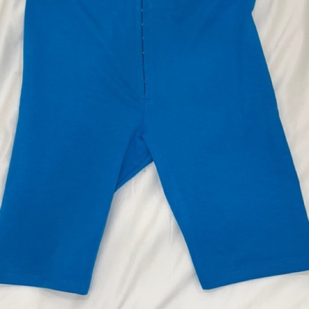 New Zara Blue biker shorts